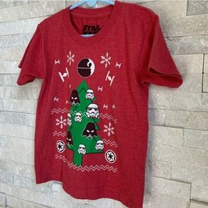 Kid’s Star Wars Winter Star Fighter Print T-Shirt